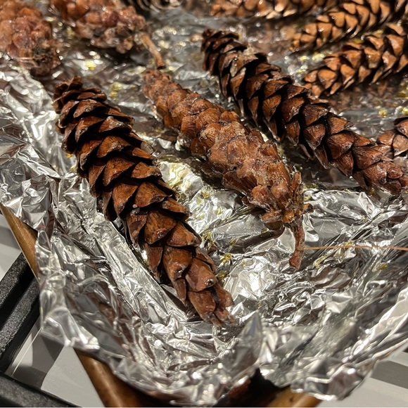 6 Pinecone Ornament Christmas Set - Picture 4 of 5